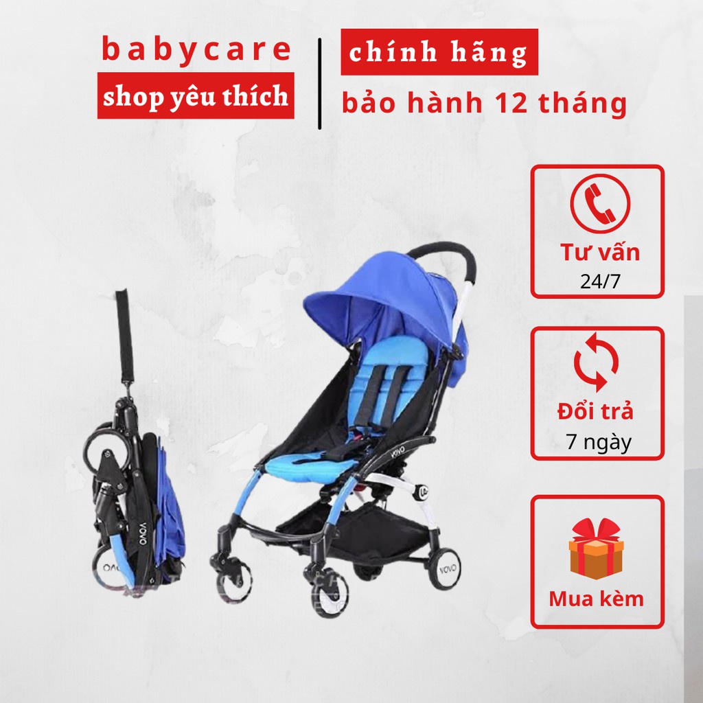 XE ĐẨY GẤP GỌN 1 CHIỀU VOVO TRAVEL - CHÍNH HÃNG BẢO HÀNH 12 THÁNG