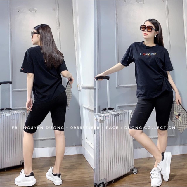 Set áo thêu toomi và quần legging đùi | BigBuy360 - bigbuy360.vn