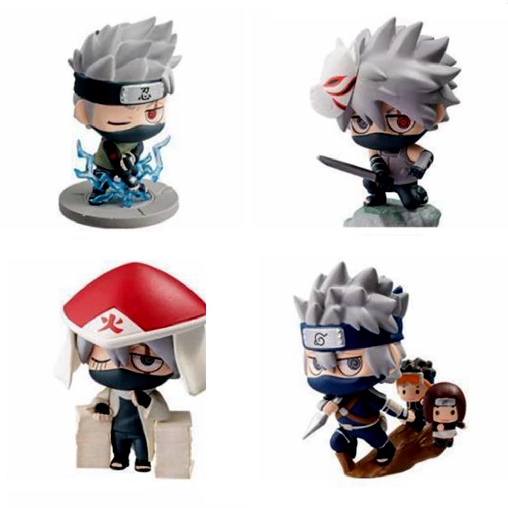 Set 6 Mô Hình Nhân Vật Phim Hoạt Hình Naruto Bằng Pvc