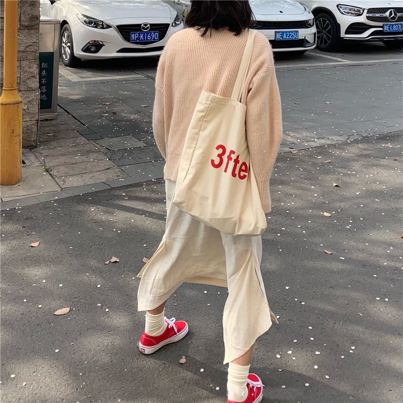 Túi Xách Vải canvas Cỡ Lớn Phong Cách Nhật Hàn Thời Trang 2022 Cho Nữ