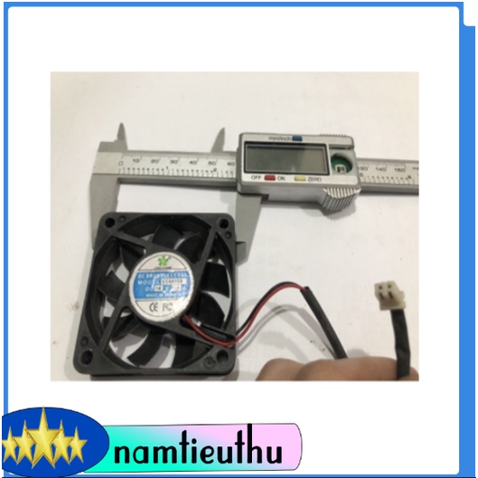 Fan 6cm 0.15A điện 12V jack 2 pin