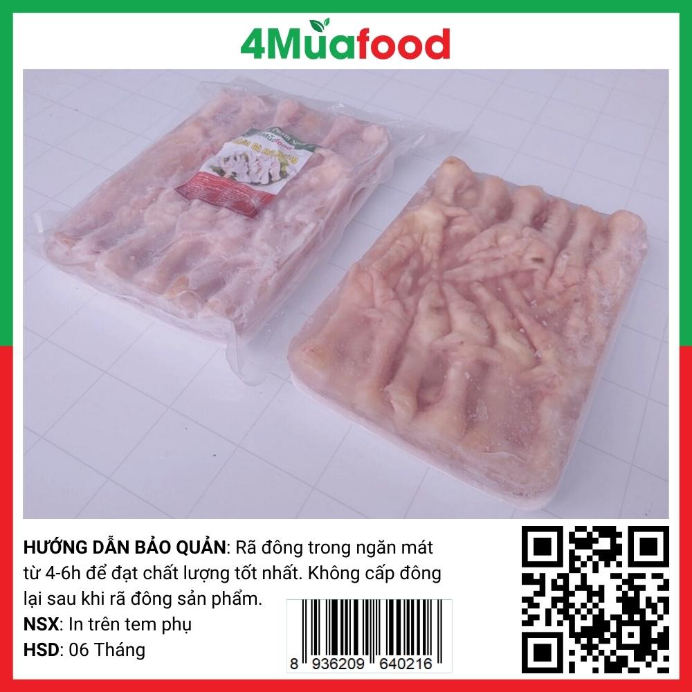 1 khay Chân Gà Rút Xương Việt Nam net 550gr - Đóng túi hút chân không - 4muafood - Thực Phẩm 4 Mùa