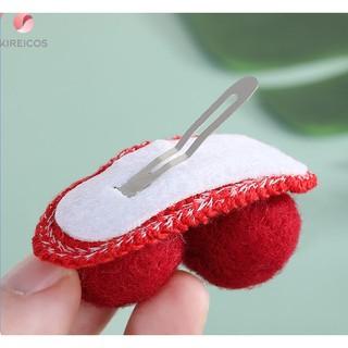 Kẹp Tóc Mái Đan Len Hình 2 Mắt 3D Cute