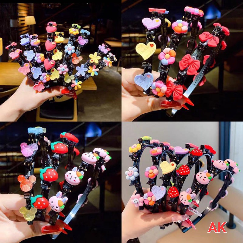 Bờm Tóc Đính Đá Có Kẹp Giữ Tóc Tạo Độ Phồng Siêu Xinh