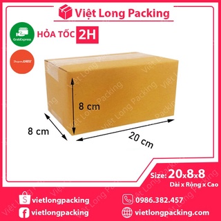 20x8x8 Combo 40 hộp carton gói hàng - Thùng giấy đóng hàng