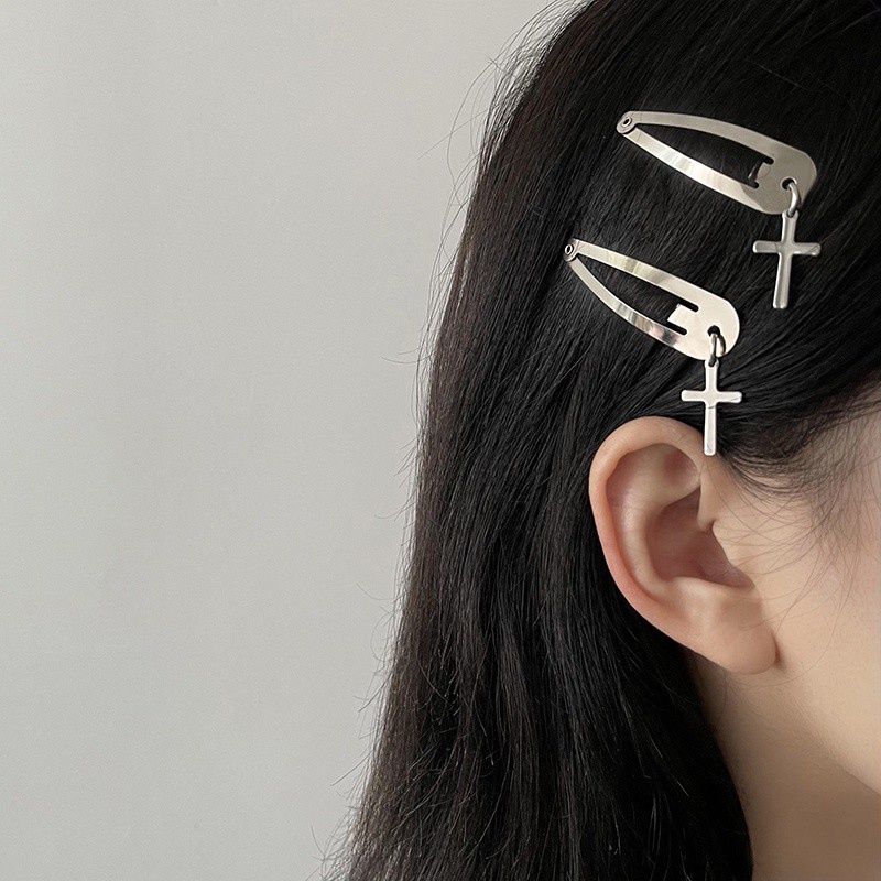 Kẹp Tóc Mỏ Vịt Hình Trái Tim Đơn Giản Thời Trang