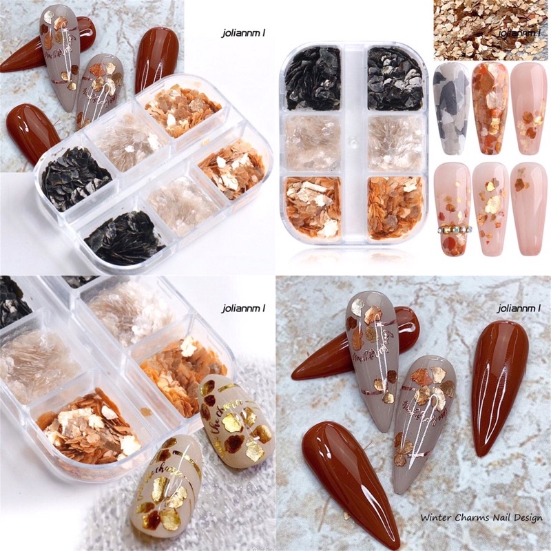 Giấy nhũ Xà Cừ Khổng Tước trang trí Nail các mẫu HOT