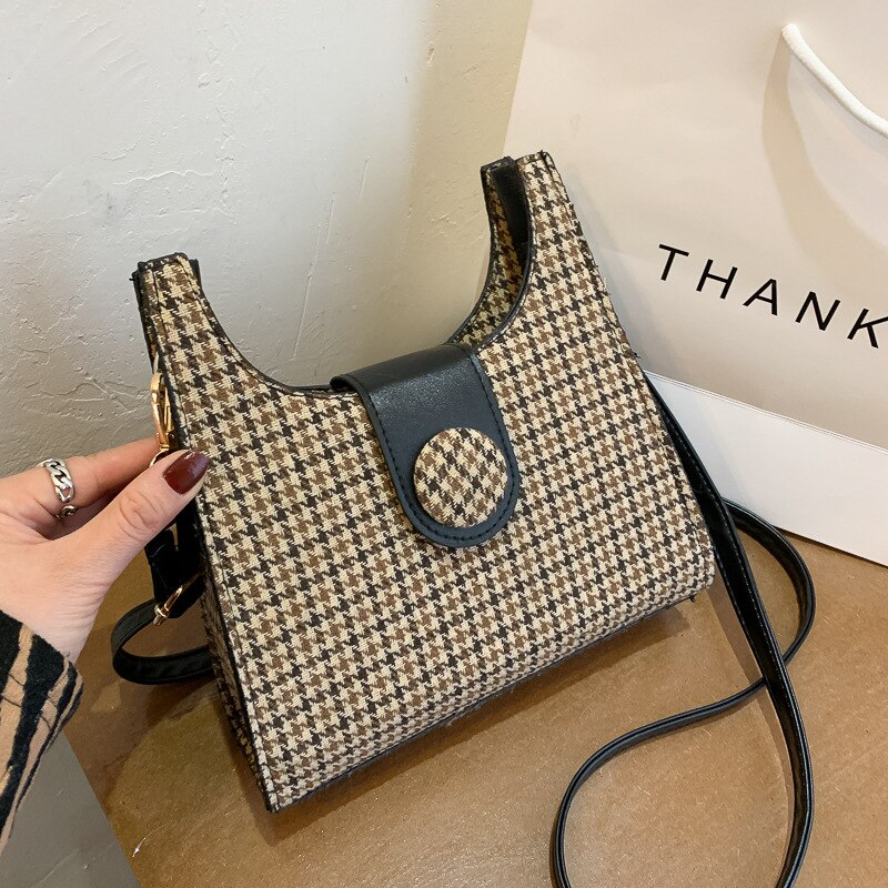 Túi Xách JASMIN NOIR Bằng Da PU Thời Trang Retro Giản Đơn Cho Nữ