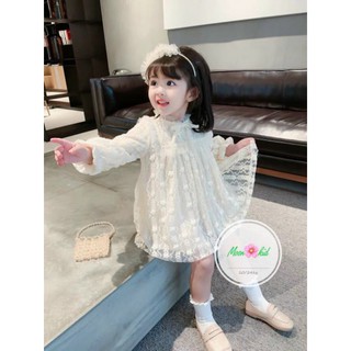 Đầm ren công chúa siêu xinh cho bé gái từ 10-22kg