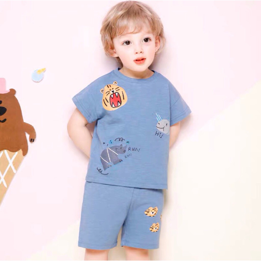 Bộ cộc Milk Mile hình hổ màu xanh | BigBuy360 - bigbuy360.vn