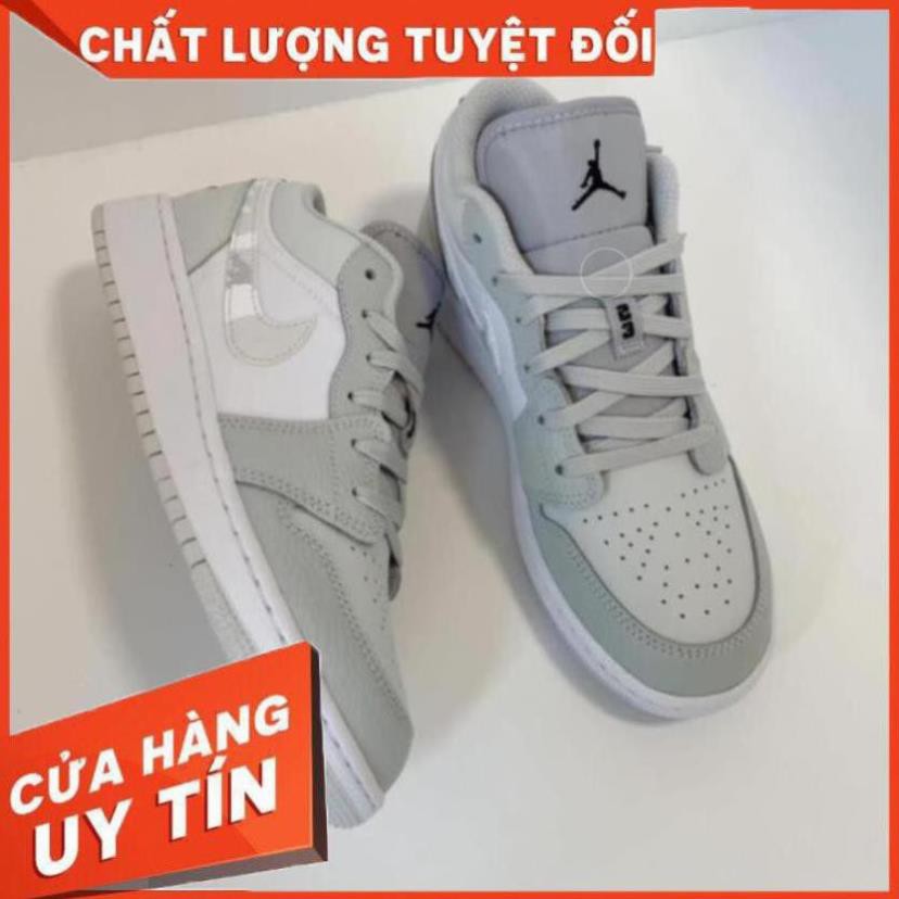 Giày thể thao Air Jordan 1 Low White Camo cổ thấp ảnh thật 100%