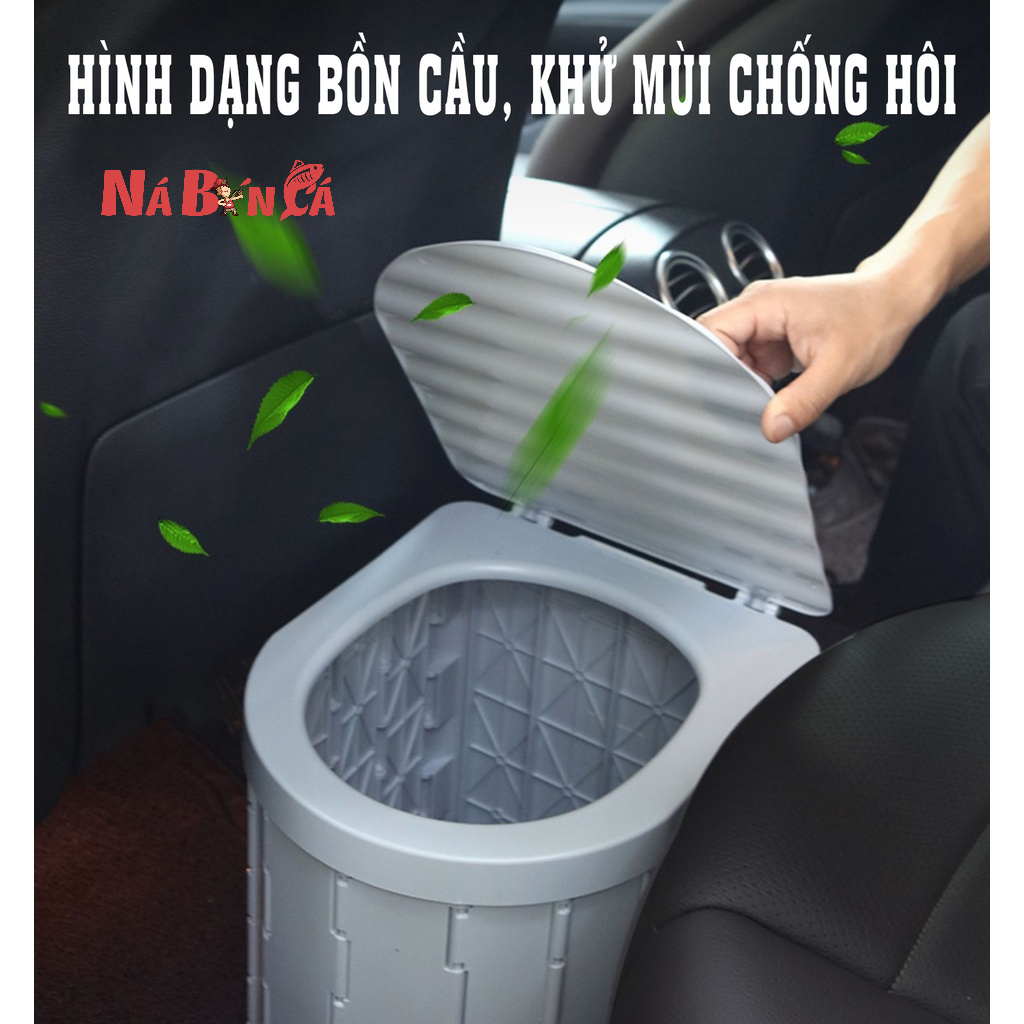 Bồn cầu dã ngoại cắm trại gấp gọn đi vệ sinh cỡ lớn, tiện dụng khi đi du lịch cắm trại, dã ngoại-DCP14