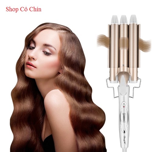 Máy Làm Tóc, Máy Uốn Tóc Xoăn Chuyên Nghiệp 3 Trục - UTV02