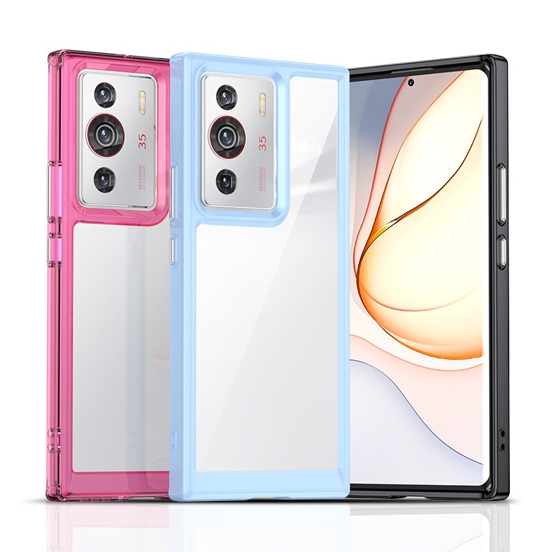 Ốp Điện Thoại Trong Suốt Màu Sắc Thời Trang Cho ZTE Nubia Z40 Pro Gravity Edition Z40Pro