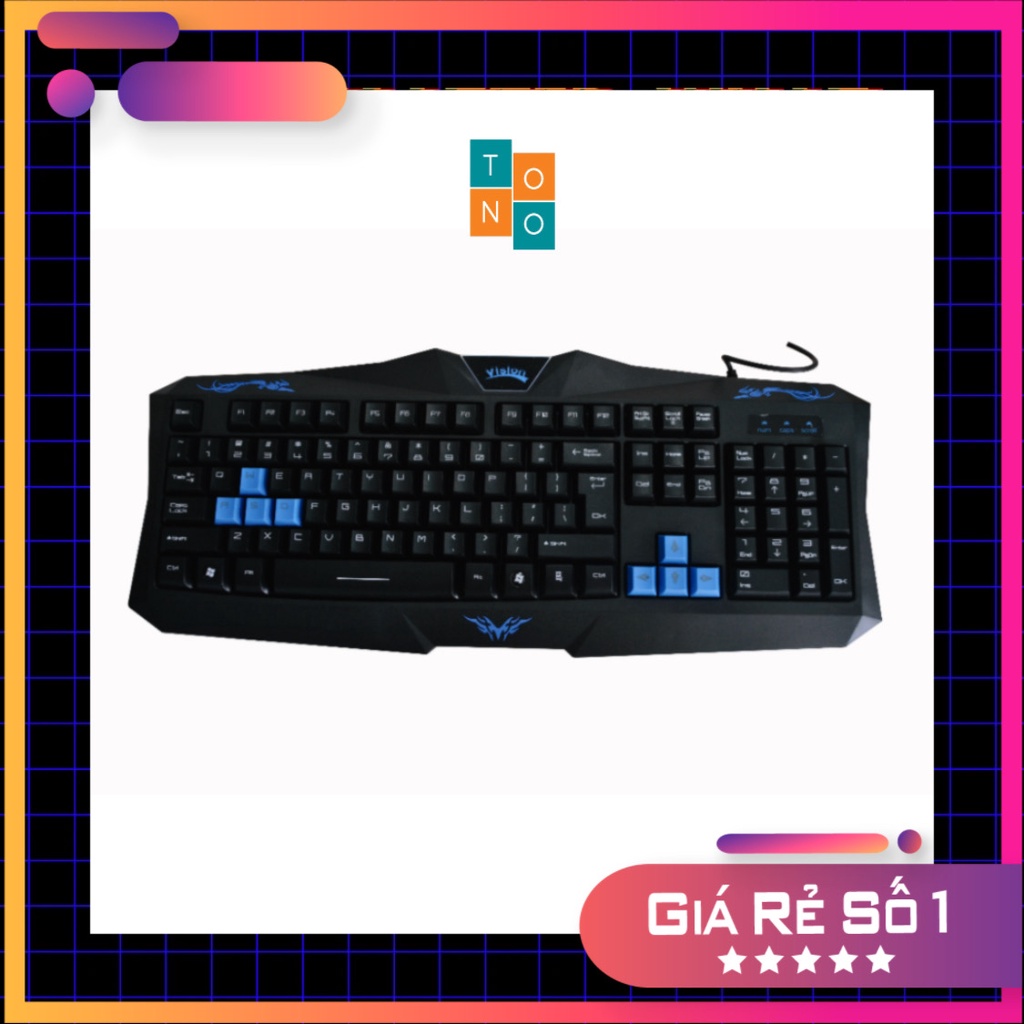 Bàn Phím Game Thủ CÓ DÂY GIÁ RẺ Vision G9 full 104 phím BẢO HÀNG 12 THÁNG PHÙ HỢP CHO CẢ VĂN PHÒNG VÀ GAME THỦ