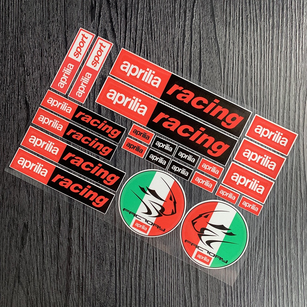 Miếng Dán Phản Quang Trang Trí Mũ Bảo Hiểm Xe Mô Tô Aprilia Gorsoduro 750 RSV4 RS 125 Tuono SR50 Tuareg RS660