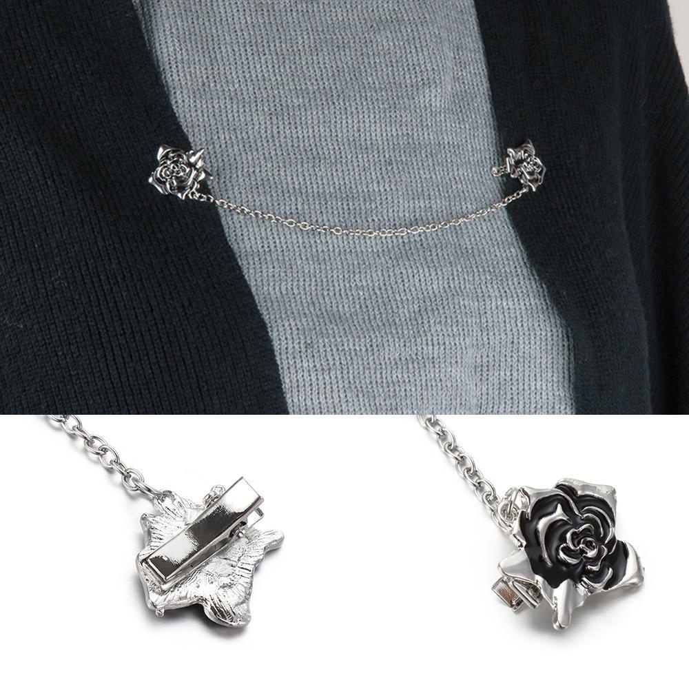 Ghim Cài Áo Hình Hoa Hồng Phong Cách Retro Thời Trang Cho Nữ