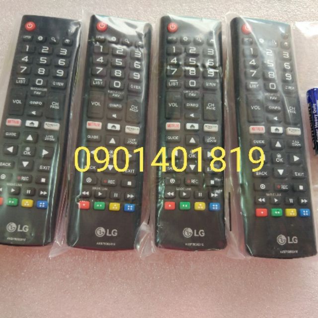 Điều khiển Tivi LG LCD/LED 2018 ngắn(Netlix-amazom)