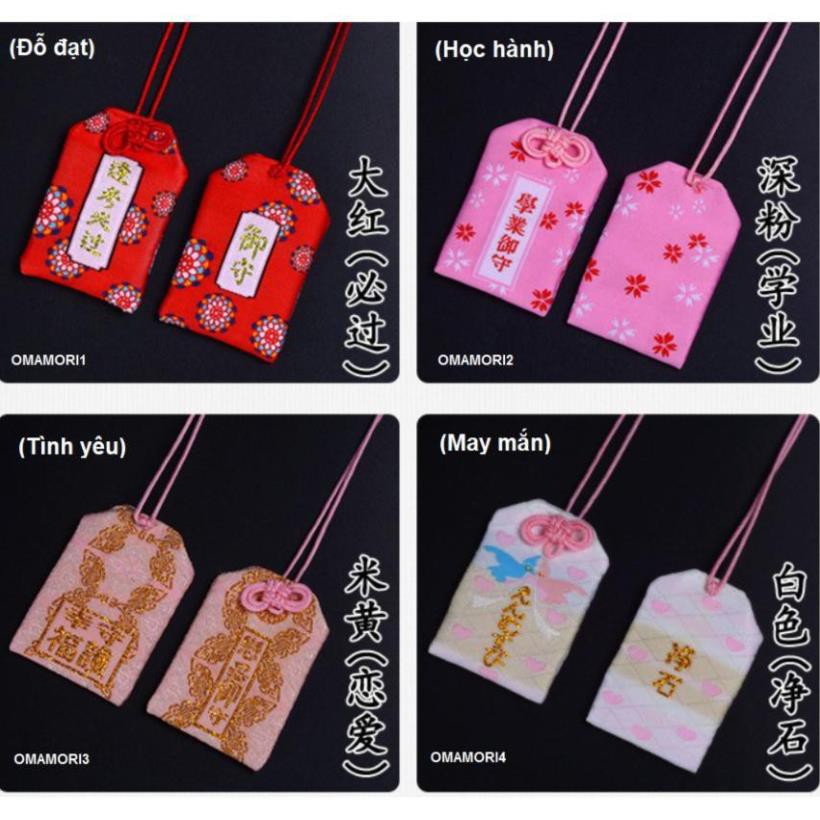 Túi gấm Omamori phong cách Nhật Bản