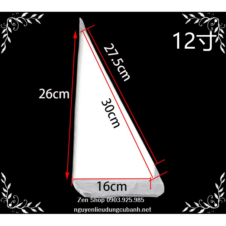 SET 100 TÚI BẮT BÔNG KEM DÀY DẶN SỬ DÙNG 1 LẦN - CÓ 3 SIZE