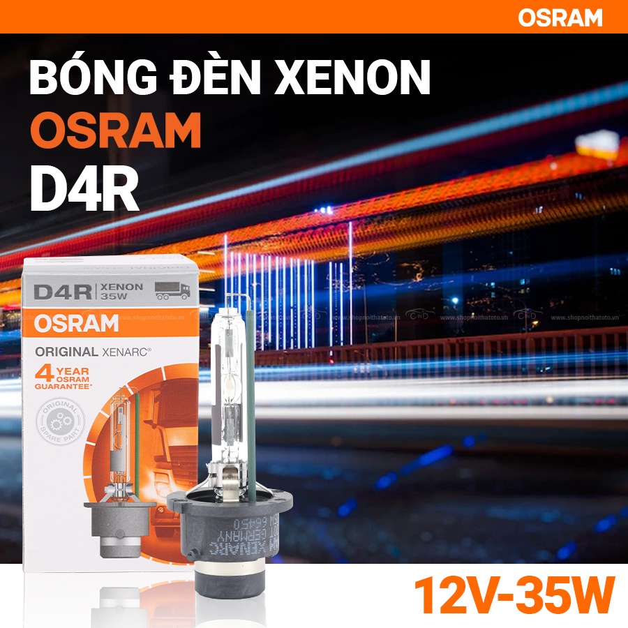 Bóng Đèn Xenon OSRAM Original D4R 66450 12V 35W - Nhập Khẩu Chính Hãng