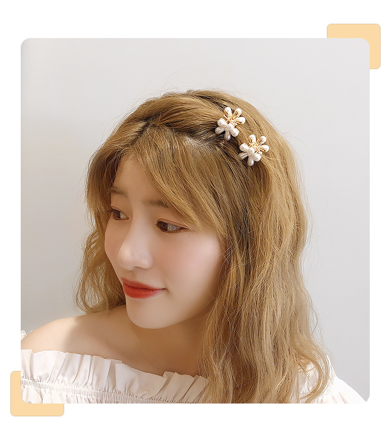 Kẹp Tóc Đính Ngọc Trai Đơn Giản Phong Cách Hàn Quốc