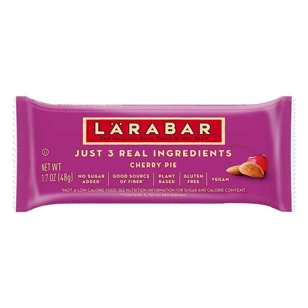 THANH ĂN VẶT KOSHER Larabar Cherry Pie, Gluten Free Vegan Fruit &amp; Nut Bars, 48g (1.7oz)