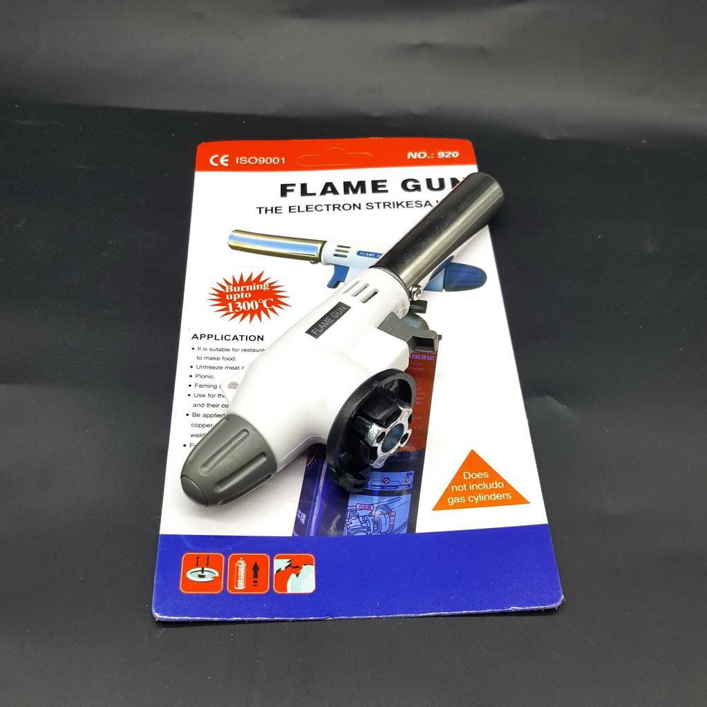 Khò Gas Mini Màu Trắng Công Suất 750w Nhiệt Độ Đầu Khò Lên Đến 1200 độ C, Khò Ga, Bật Lửa Khò.