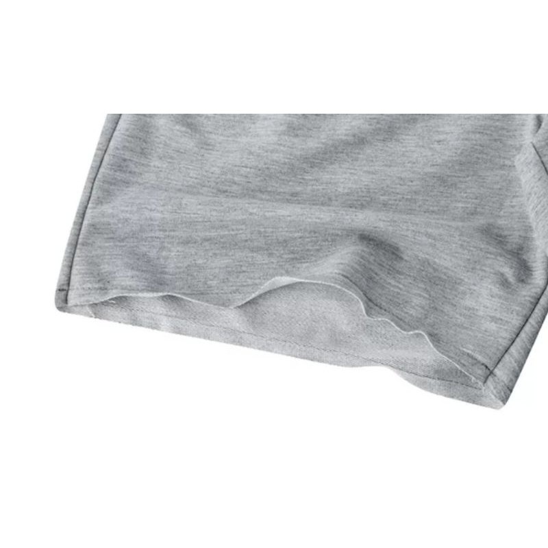 Quần short thun nỉ basic unisex ulzzang - ẢNH THẬT - quần sooc nam nữ