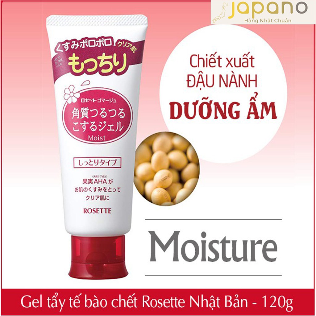 Tẩy tế bào chết da mặt Rosette Gel Nhật Bản an toàn cho mọi loại da 120g - Japano | BigBuy360 - bigbuy360.vn