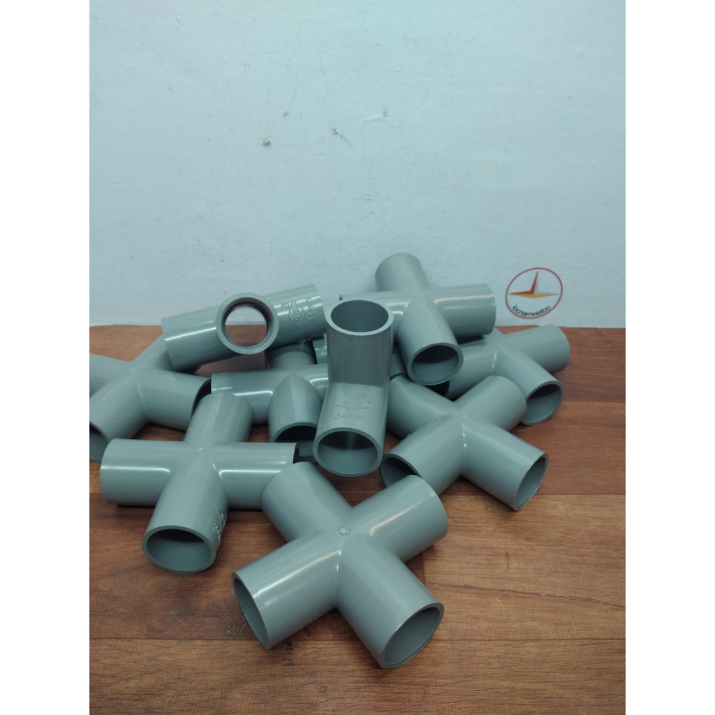 Chữ thập Pvc phi 34