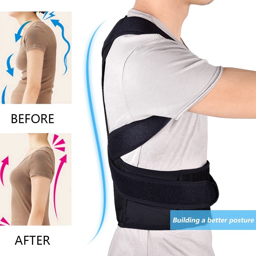 2020 Back Waist Posture Corrector Adjustable Adult Correction Belt Waist Trainer Shoulder Lumbar Brace Spine Support Belt Vest | BigBuy360 - bigbuy360.vn