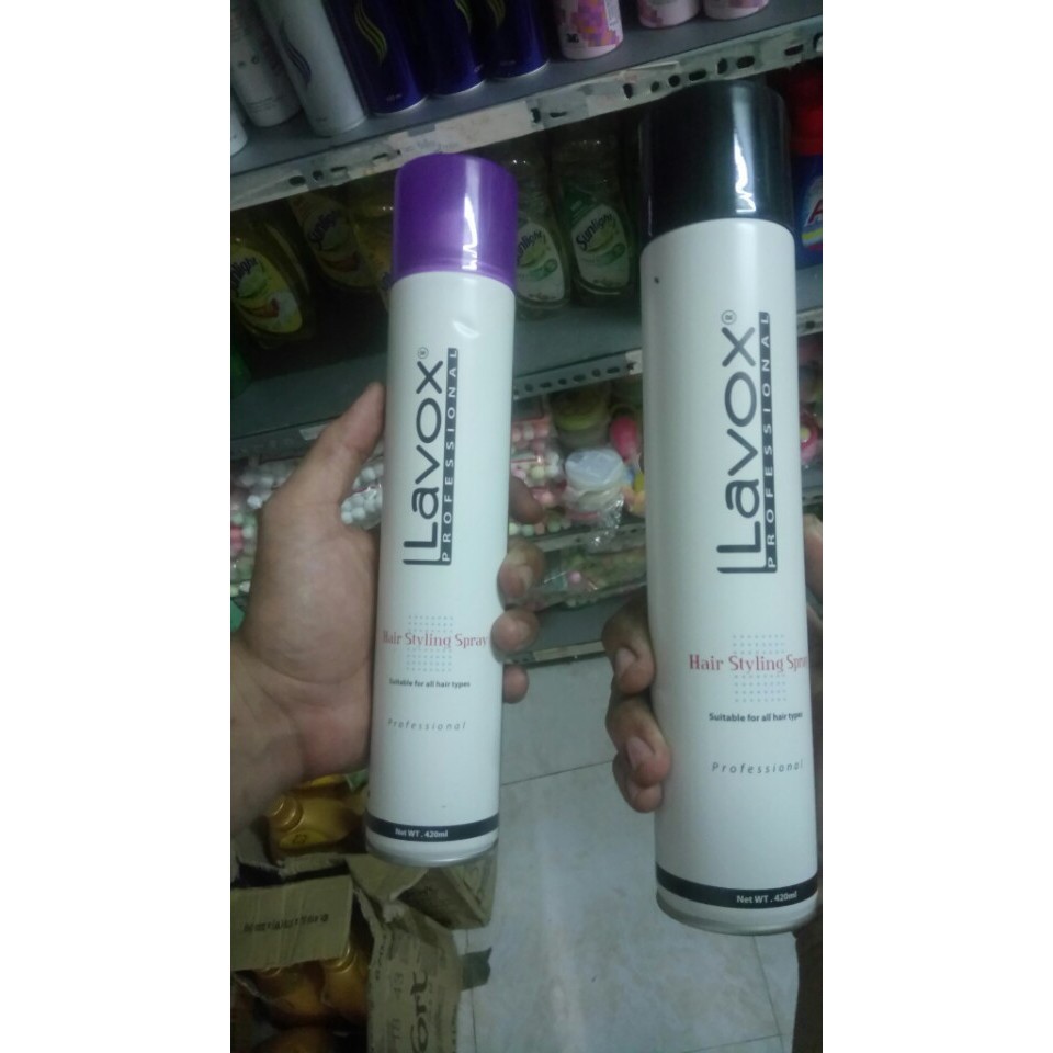 Keo xịt, gôm xịt tóc Lavox 420ml
