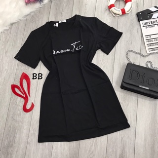 Đầm thun form suông giấu quần