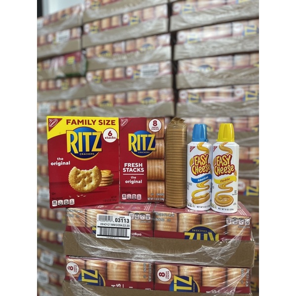 SET EASY CHEESE VÀ BÁNH RITZ MỸ