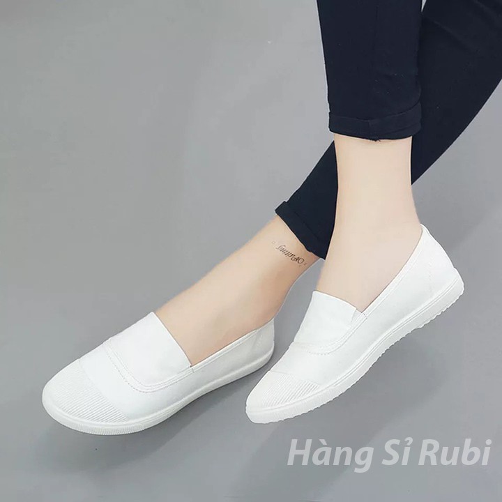 [Freeship] giày thời trang nữ hàn quốc, giày lười nữ trắng, giày nữ đi học giá rẻ, giày mọi nữ hàn quốc | BigBuy360 - bigbuy360.vn