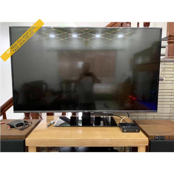 Chân tivi để bàn mặt kính cường lực ErgoTek E606 - Chân đế tivi đa năng đặt bàn 32 - 55 inch