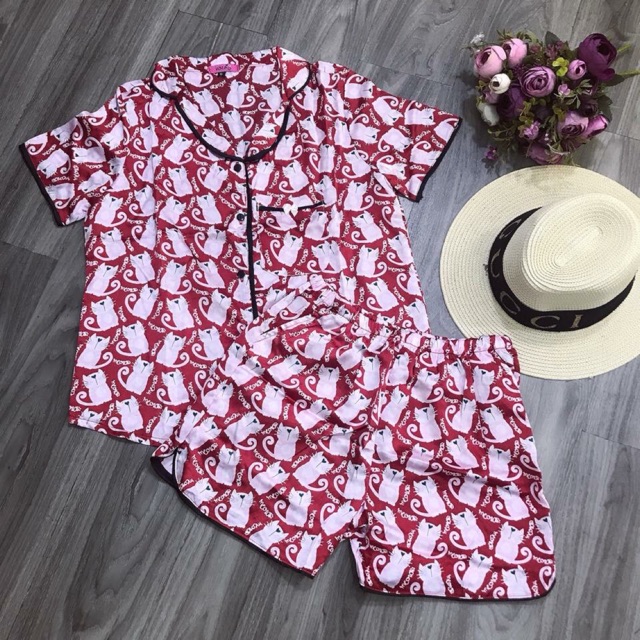 Pijama cộc lụa