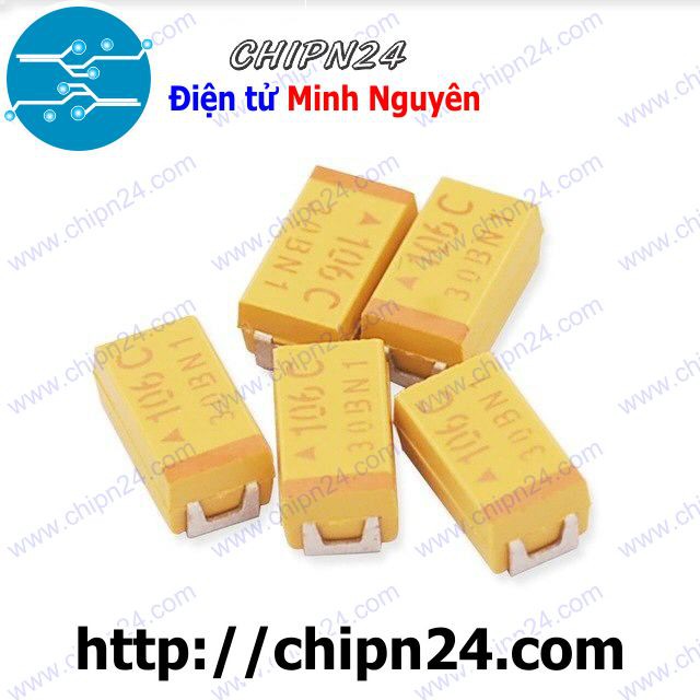 [2 CON] Tụ Tantalum Dán SMD6032 10uf 16V 106C