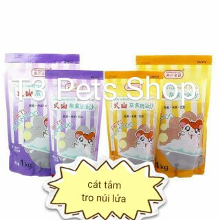 Cát tắm tro núi lửa giúp hamster đẹp lông/diệt khuẩn/khử mùi