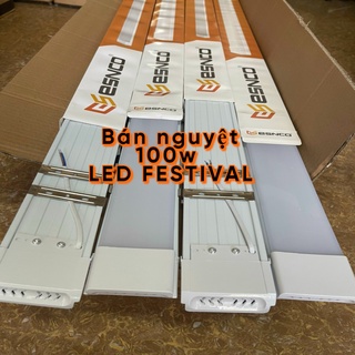Tuýp LED bán nguyệt 1m2 100w công suất lớn, 3 hàng led siêu sáng