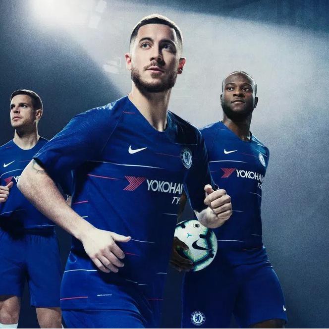 Áo Thun Tay Ngắn Cổ Tròn In Hình Đội Bóng Chelsea 2018 / 2019 Grade Ori Q2k2 606w