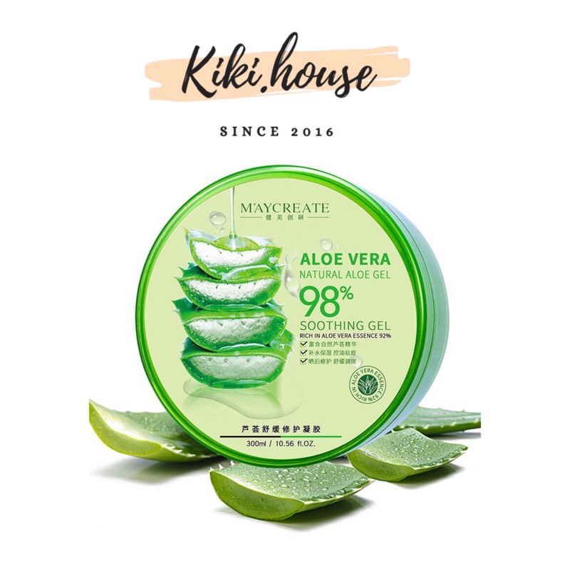 Gel Lô Hội Aloe Vera Soothing 98% Maycreate