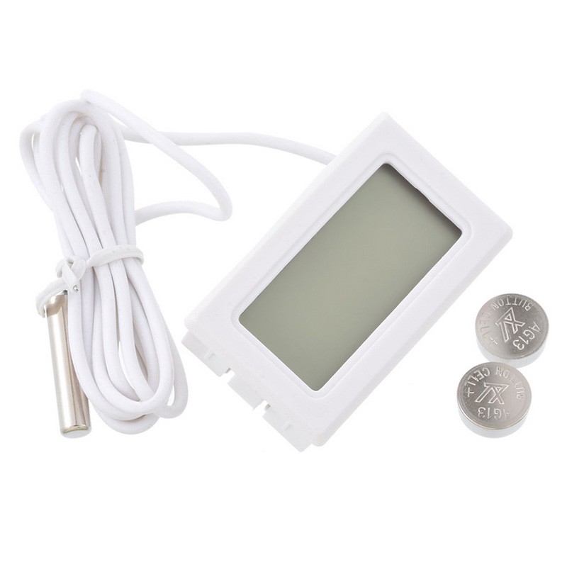 Mini Digital LCD Cảm biến nhiệt độ trong nhà Máy đo độ ẩm Nhiệt kế Máy đo độ ẩm cho Tủ lạnh Hồ cá