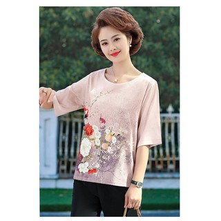 BỘ LỤA HOA TRUNG NIÊN