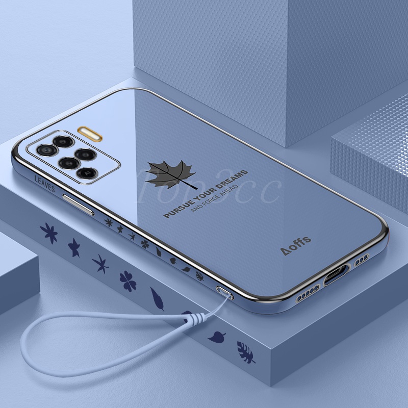 Ốp lưng oppo a94 điện thoại phối hình lá phong dành cho OPPO A94 FY
