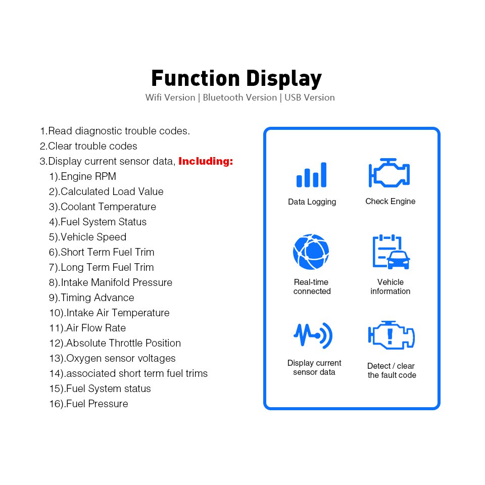 Wifi elm327 v1.5 obd2 Chuẩn Đoán Lỗi Ô Tô Cho ios / android elm 327 elm-327 wi-fi obd 2 pic18f25k80 chip