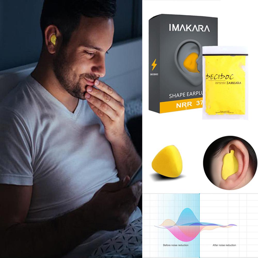 Set 60 Nút Bịt Tai Bằng PU Chống Ồn Điều Chỉnh Được