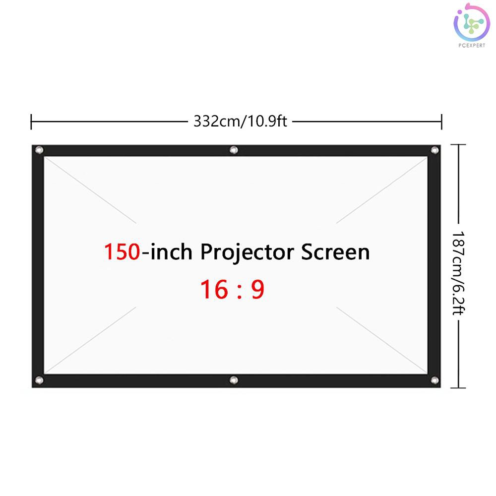 Màn Hình Máy Chiếu 150 Inch Tỉ Lệ 16: 9