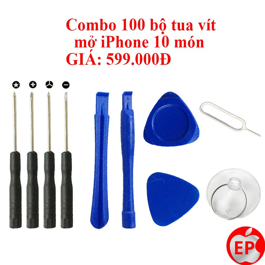 Combo 100 bộ tua vít tháo máy điện thoại iPhone, Samsung, Nokia mini cầm tay giá rẻ